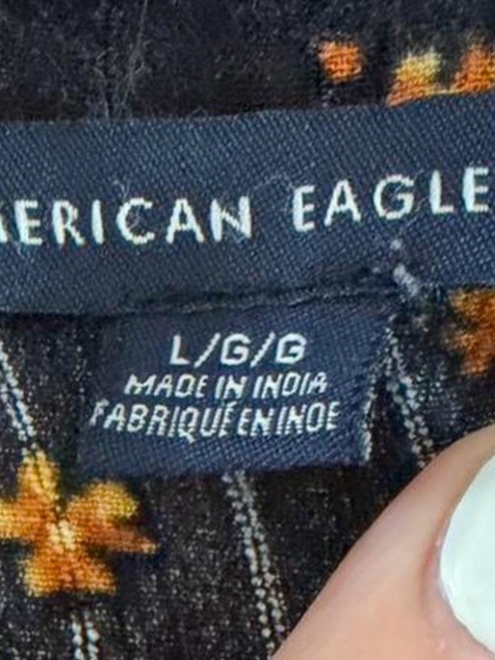 American Eagle Outfitters Black Dress with Yellow Floral Print. Has pockets!! - Picture 2 of 3